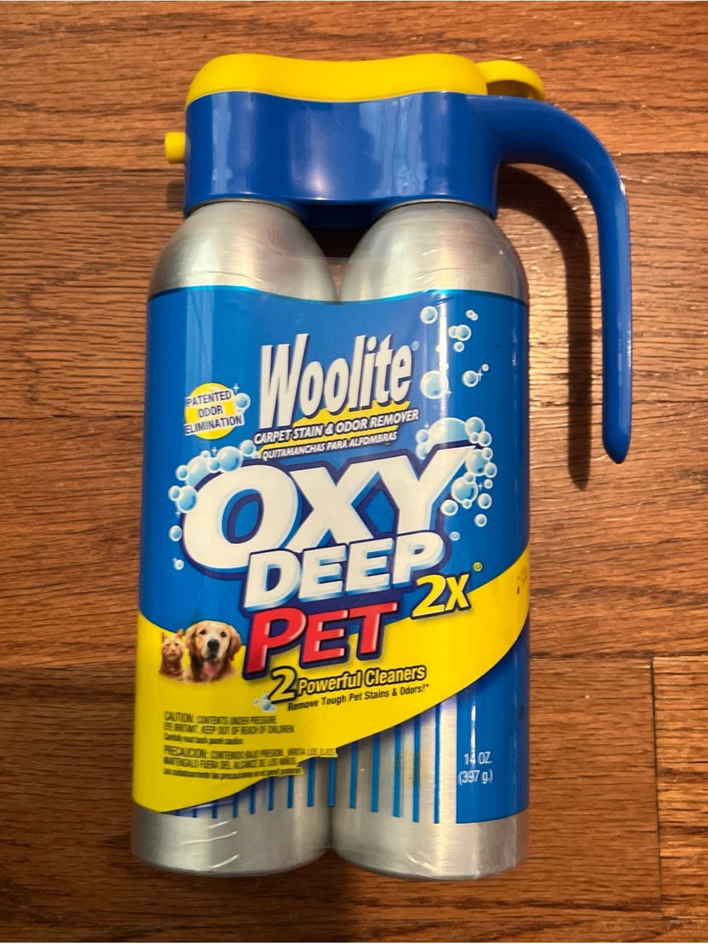 Woolite Oxy Deep Pet 2X Carpet Stain & Oder Remover Urine Dual Spray Aerosol New